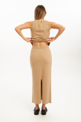 12.2-142014 Юбка женская (42-46 190 Бежевый (кз BEJ 62551))