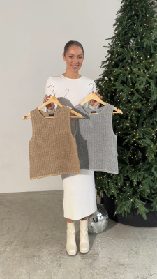 07-148010 Джемпер женский б/р (топ) (42-48 190 Бежевый (кз 62551) / 150 Насыщ.золотой (др 403))