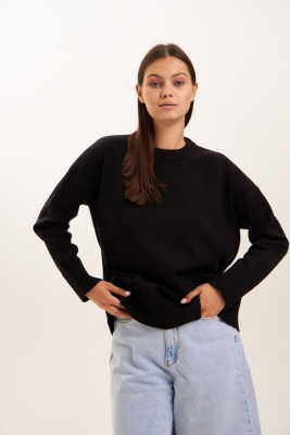 07-111048 Джемпер женский (50-52 170 Черный (KA 415))