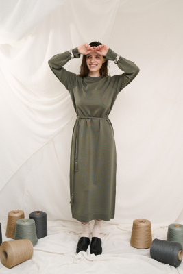 10-134004 Платье женское  (42-44 160 Полынь (мшф 67))