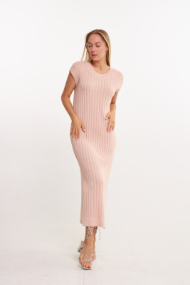 07-138002 Платье женское без рукавов (42-46 170 Пудра (др 317 КА))