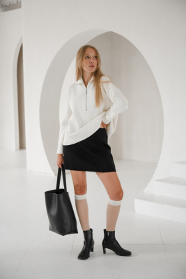 07-111081 Джемпер женский  (42-46 170 Молочный (др 362))